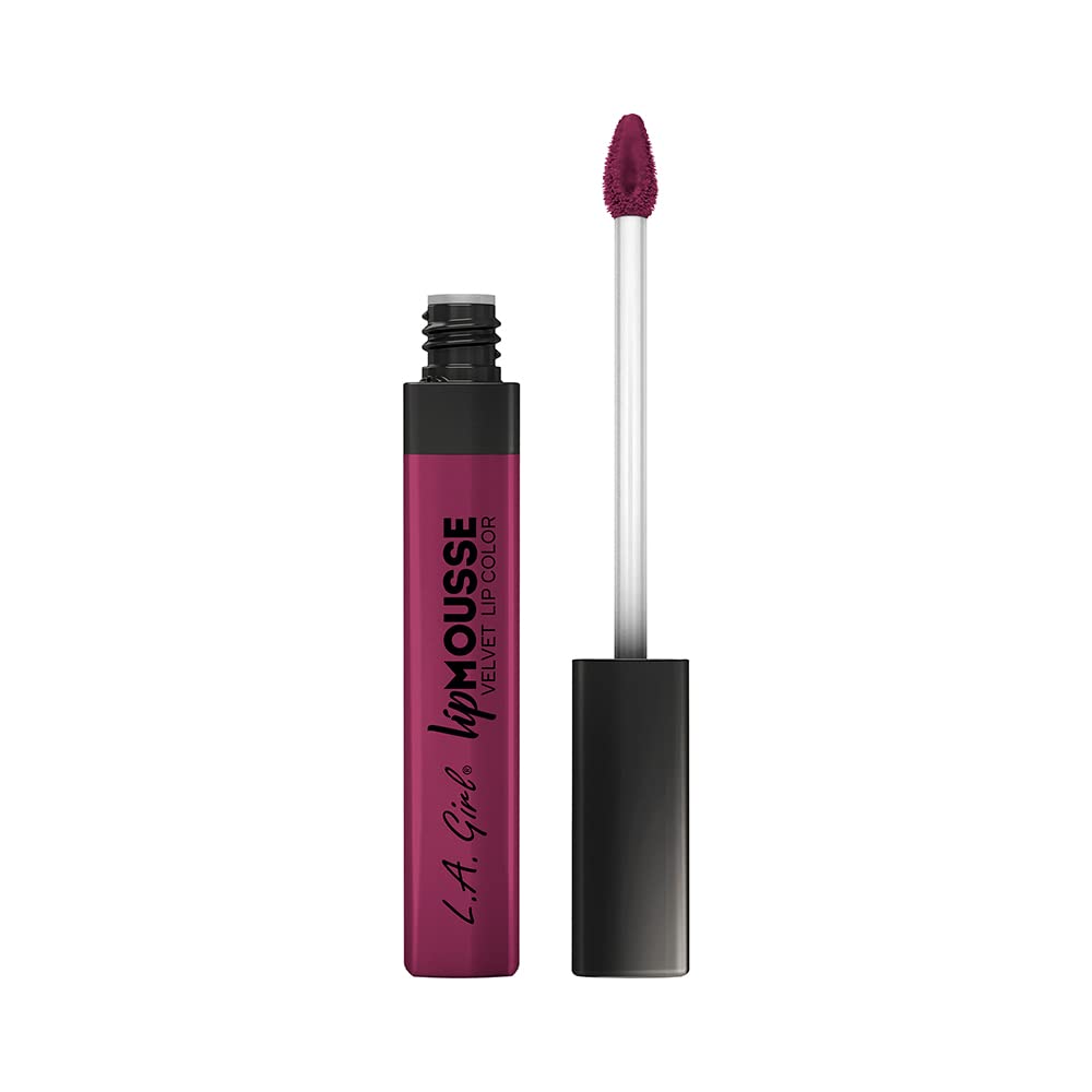 L.A. Girl Lip Mousse Velvet Lip Color - Moody, 1 Count, Long-Lasting & Smooth Finish