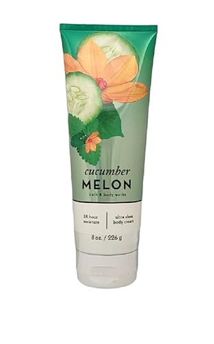 Bath & Body Works Ultra Shea Cream, Cucumber Melon, 8 Oz - Moisturizing Body Lotion