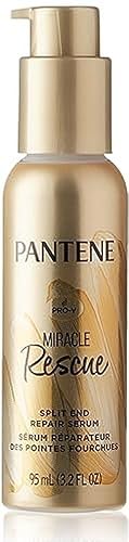 Pantene Hair Serum For Frizzy & Damaged Hair, Split Ends Treatment, 3.2 Oz Miracle Rescue