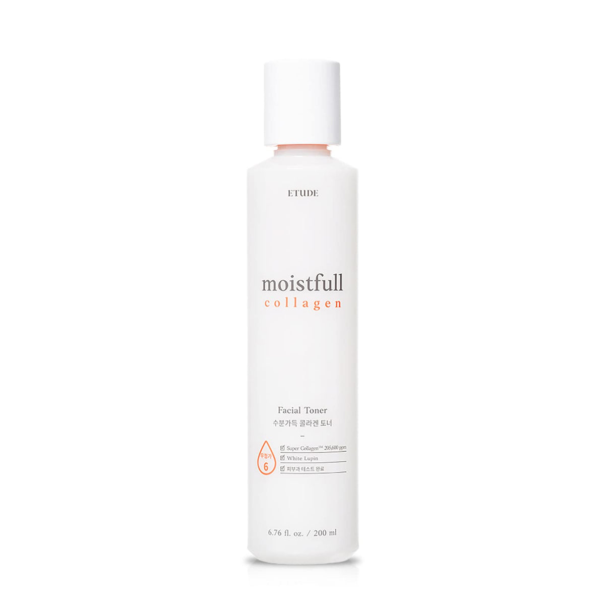 Etude Moistfull Collagen Toner 6.76Fl.Oz - Hydrating Water Essence For Moisturized Skin