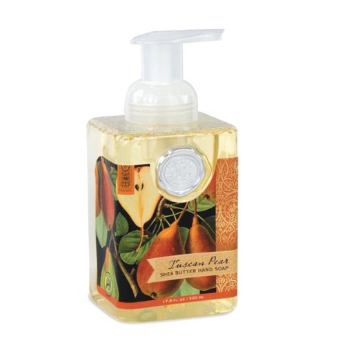 Michel Design Works Tuscan Pear Foaming Soap - 17.8 Oz, Rust Color, Luxurious Hand Wash