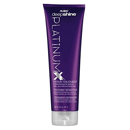 RUSK Deepshine PlatinumX Repair Treatment  85 Oz  Repairs Chemically Treated or Damaged Hair  Adds Shine  and Moisture  Platinu