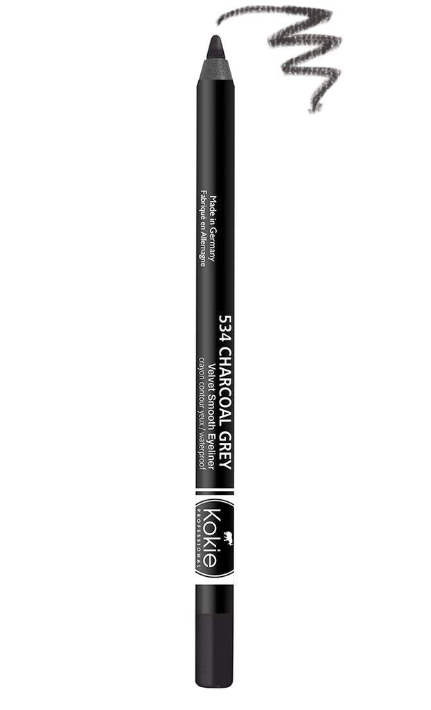 Kokie Cosmetics Waterproof Velvet Smooth Eyeliner Pencil - Charcoal Grey, 0.042 Oz