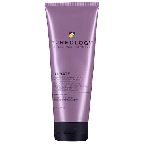 Pureology Superfood Hair Mask, Nourishing Deep Treatment For Dry Color-Treated Hair, Vegan, 200Ml