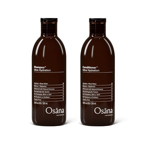 Osana Shampoo & Conditioner Set, Shea Butter & Coconut Oil For Normal-Dry Hair, 11.8Oz Each