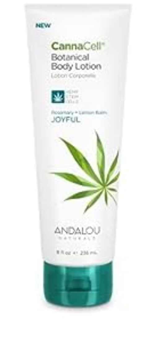 Andalou Naturals Cannacell Body Lotion, Joyful, 8 Fl Oz - Hydrating & Nourishing Formula