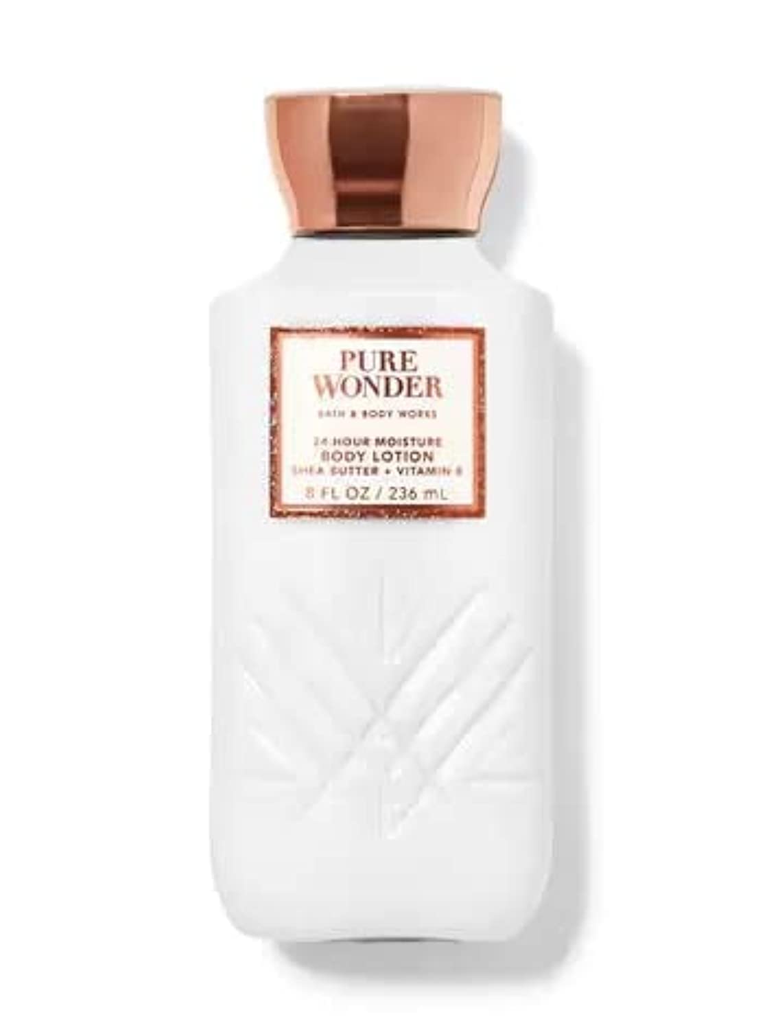 Bath & Body Works Pure Wonder Body Lotion 8 Fl Oz - 24 Hour Moisture, Decorative Bottle