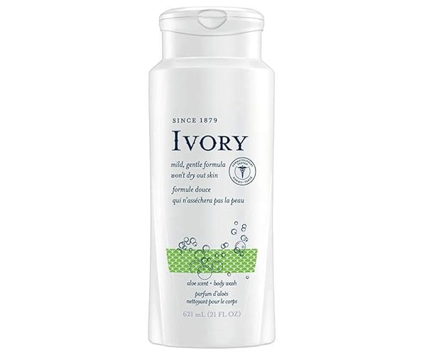 Ivory Scented Body Wash, Aloe, 21 Fl Oz, Pack Of 8 - Moisturizing Cleanser For Soft Skin