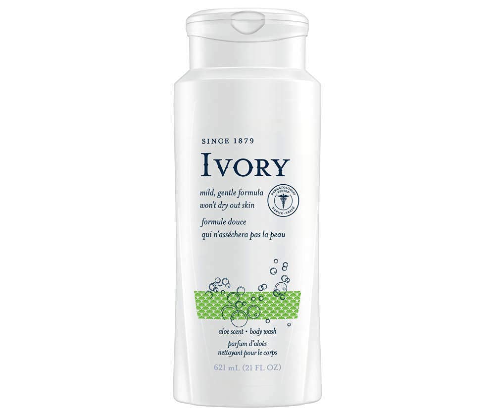 Ivory Scented Body Wash, Aloe 21 oz (Pack of 6)