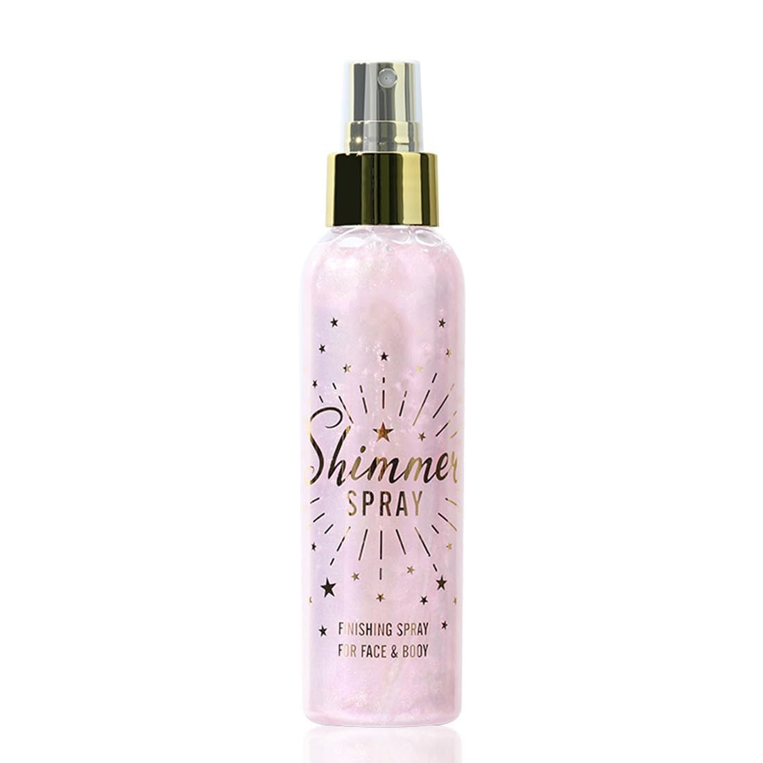 Zentanmei Pink Glitter Spray For Hair, Body & Clothes - Quick-Drying Waterproof Shimmer 3.72Oz