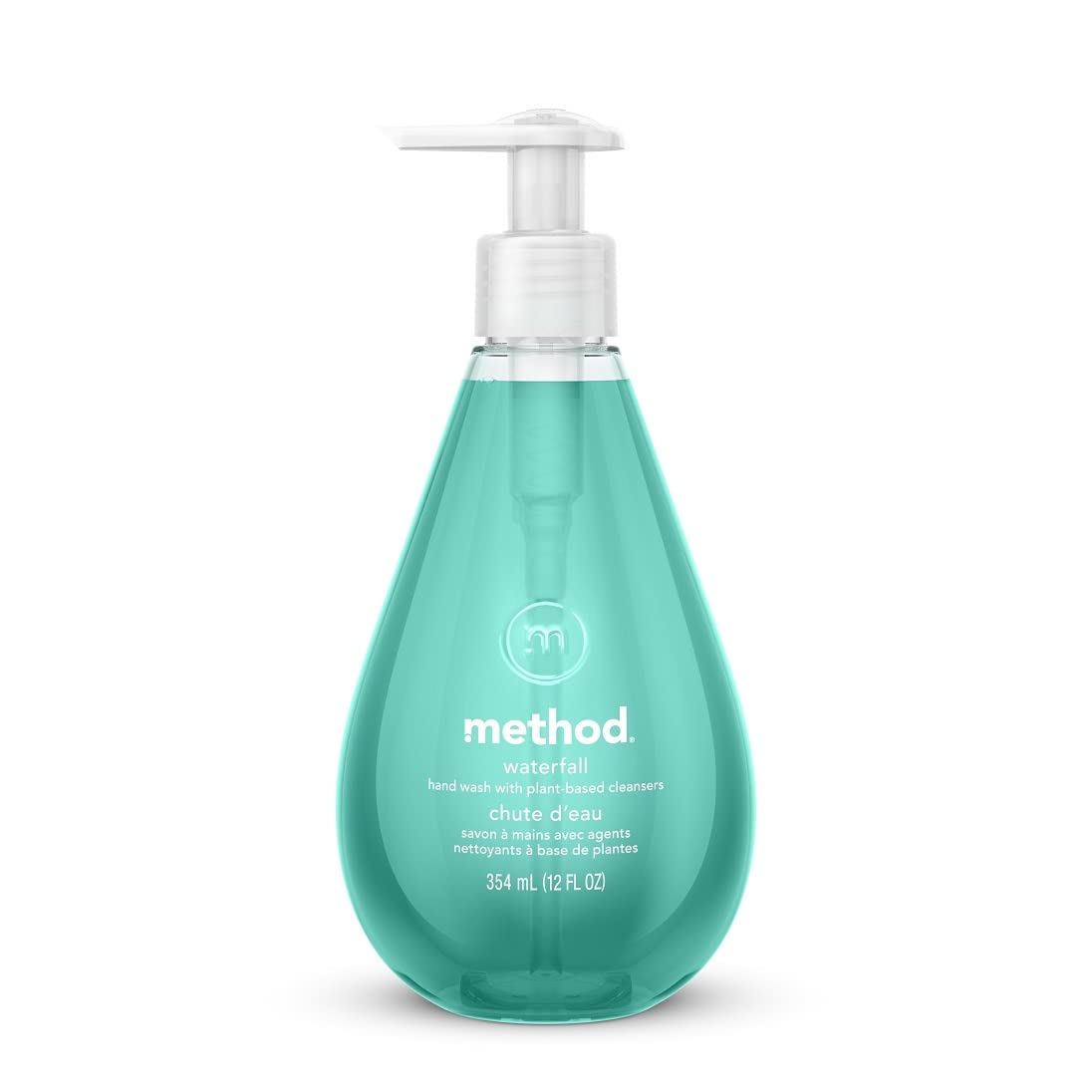 Method Gel Hand Soap, Waterfall Scent, Biodegradable, 12 Oz, Green, Eco-Friendly Cleaning