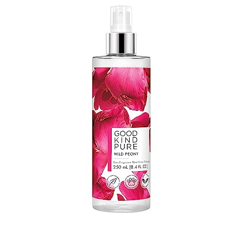 Good Kind Pure Wild Peony Body Mist - Vibrant Floral Fragrance, Notes of Peony & Pink Grapefruit, Vegan, 8.4 Fl Oz