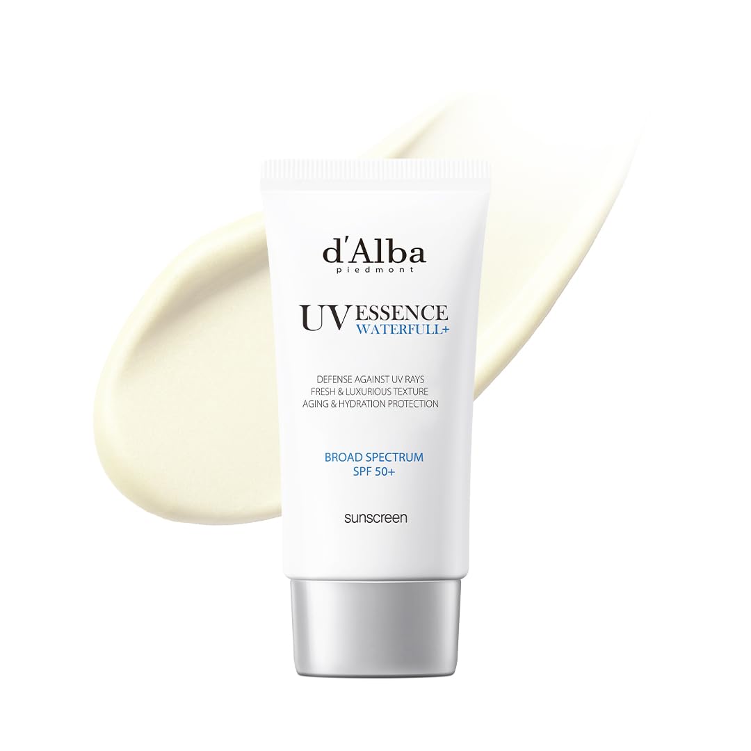 D'Alba Piedmont White Truffle Waterfull Essence Sunscreen Spf 50+, Vegan, 1.69 Fl Oz