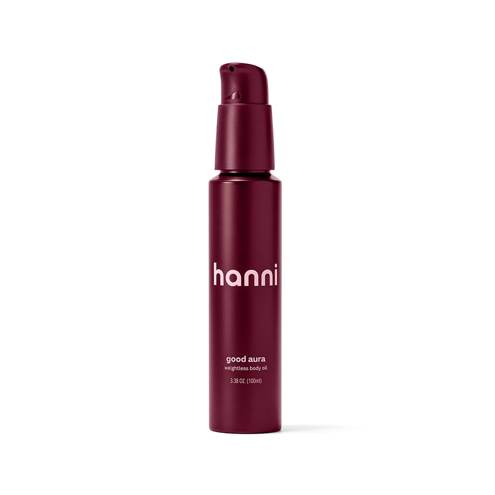 Hanni Good Aura Dry Body Oil - Lightweight Moisturizer With Jojoba & Coconut Oils, 100 Ml