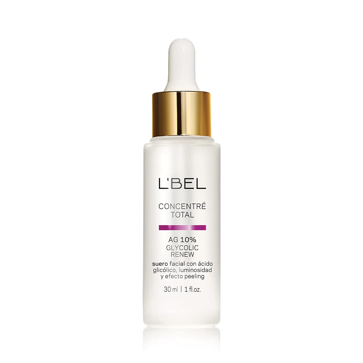 L'BEL Glycolic Renew 10% Facial Serum - Peeling Effect, 1 Fl Oz, Renewing Skincare