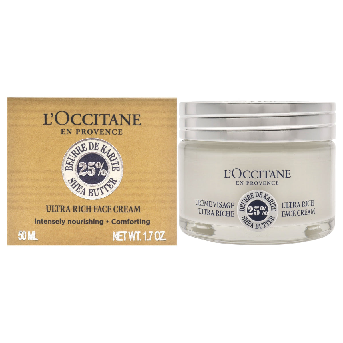 Shea Butter Ultra Rich Face Cream by LOccitane for Unisex  17 oz Face Cream