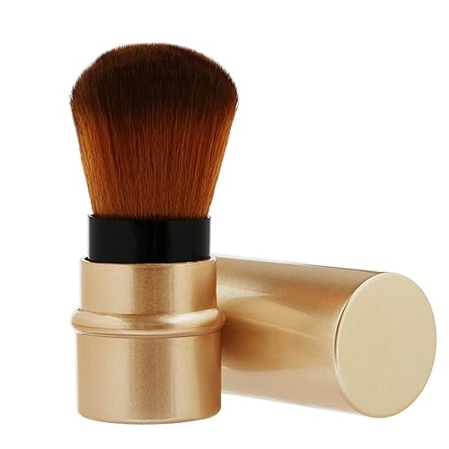 Ydc Retractable Kabuki Foundation Brush - Soft Travel Makeup Tool For Powder & Cream