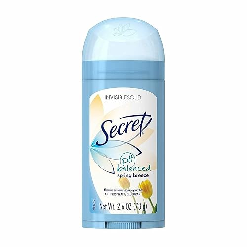 Secret Deodorant Spring Breeze Solid, 2.6 Oz, Pack Of 3 - Long-Lasting Freshness