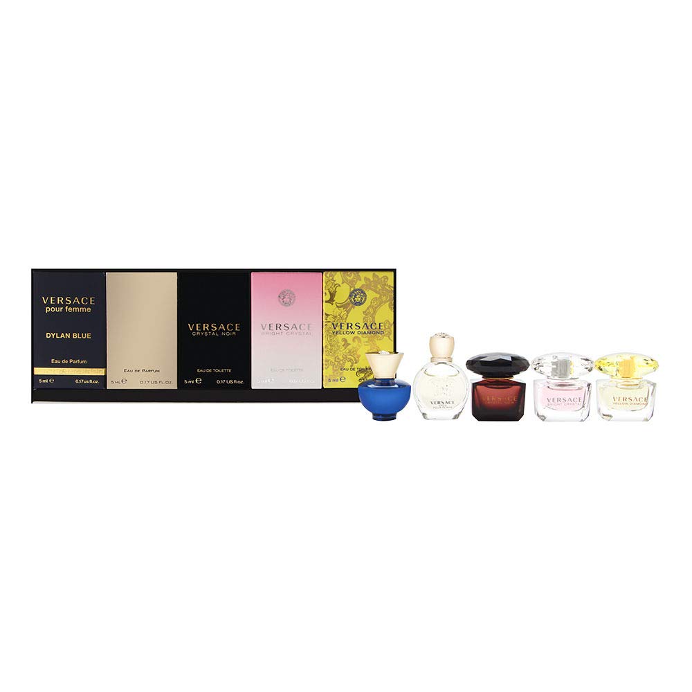 Versace Miniatures Collection Women 5 Pc Gift Set - Black, 0.85 Fl Oz