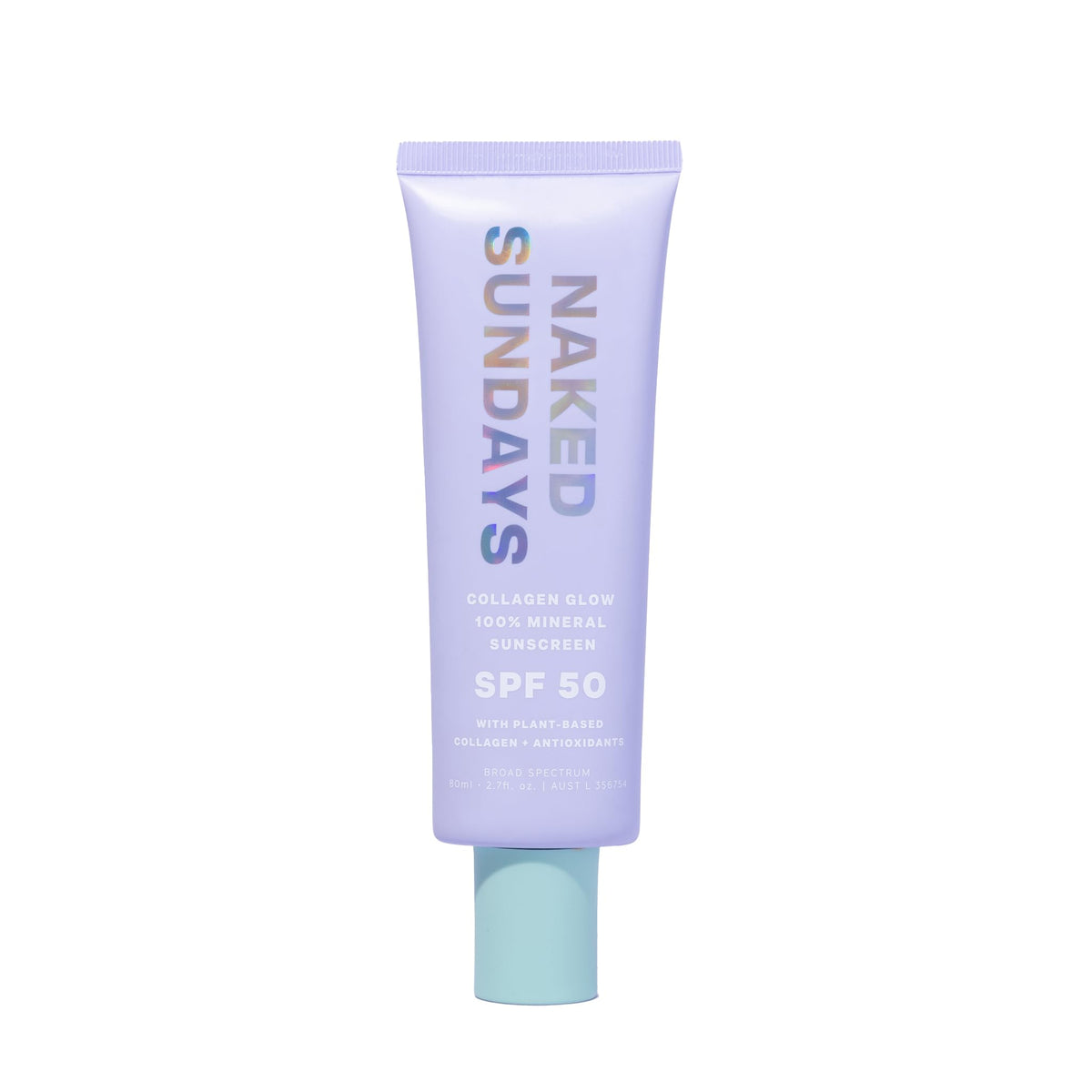 Naked Sundays Spf50+ Mineral Glow Sunscreen & Moisturizer, Sheer Tint, 80Ml