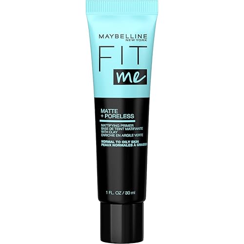 Maybelline Fit Me Matte + Poreless Face Primer With Spf 20, 1 Fl Oz, Shine Control, Clear