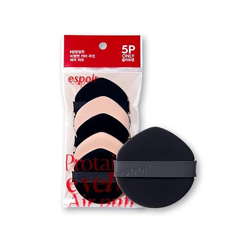 Espoir Be Velvet Air Puff 5Ea - Flawless Makeup Sponge For Liquid Foundation & Powder