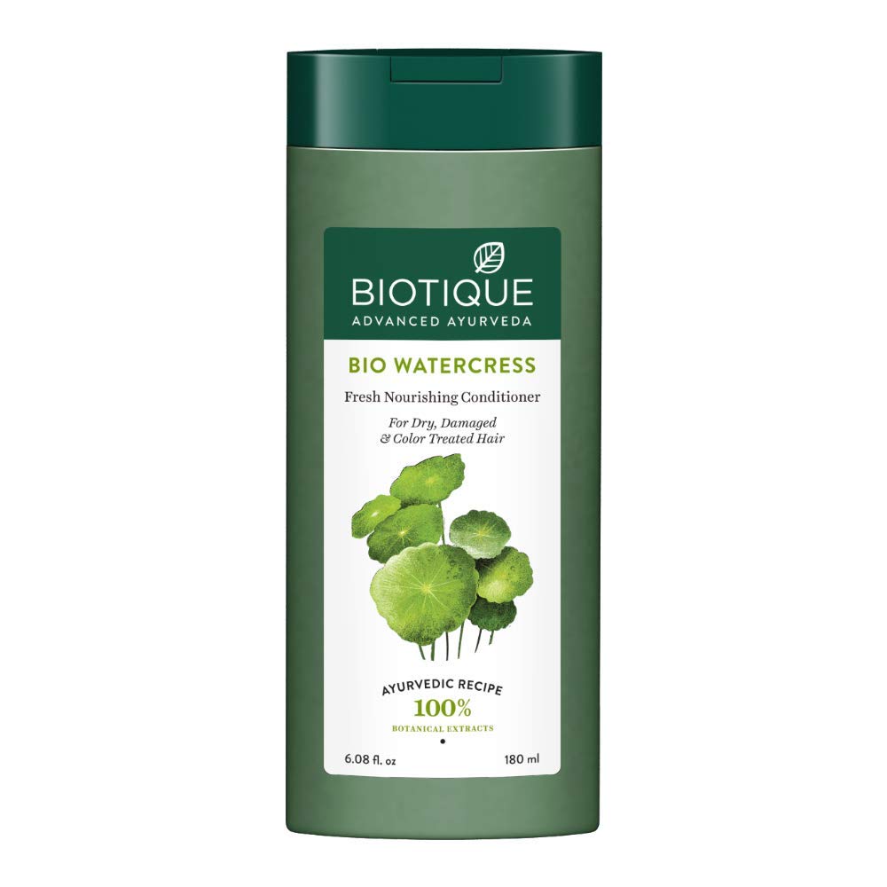 Biotique Bio Watercress Conditioner - Nourishing, 180Ml, Hydrating Hair Care Solution