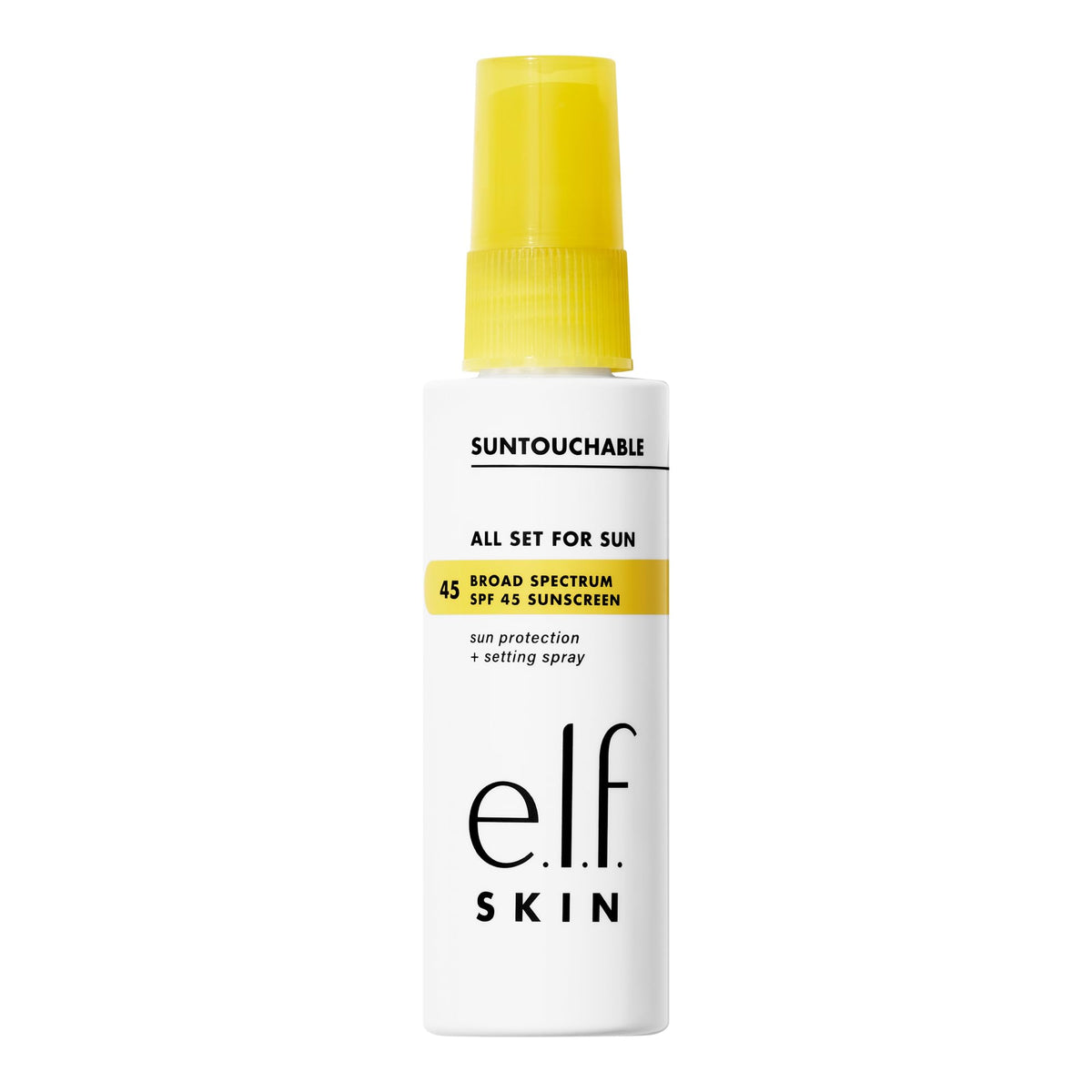 E.L.F. Skin All Set For Sun Spf 45 Setting Spray - Weightless, Non-Greasy, Vegan, 1