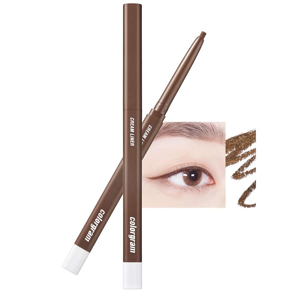 Colorgram Cream Liner - 08 Creamy Brown, Ultra-Pigmented, Long-Lasting Eyeliner, 0.