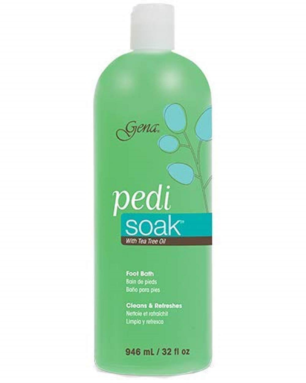 Gena Pedi Soak Foot Bath - 32 Oz Moisturizing Foot Soak For Relaxation And Softness