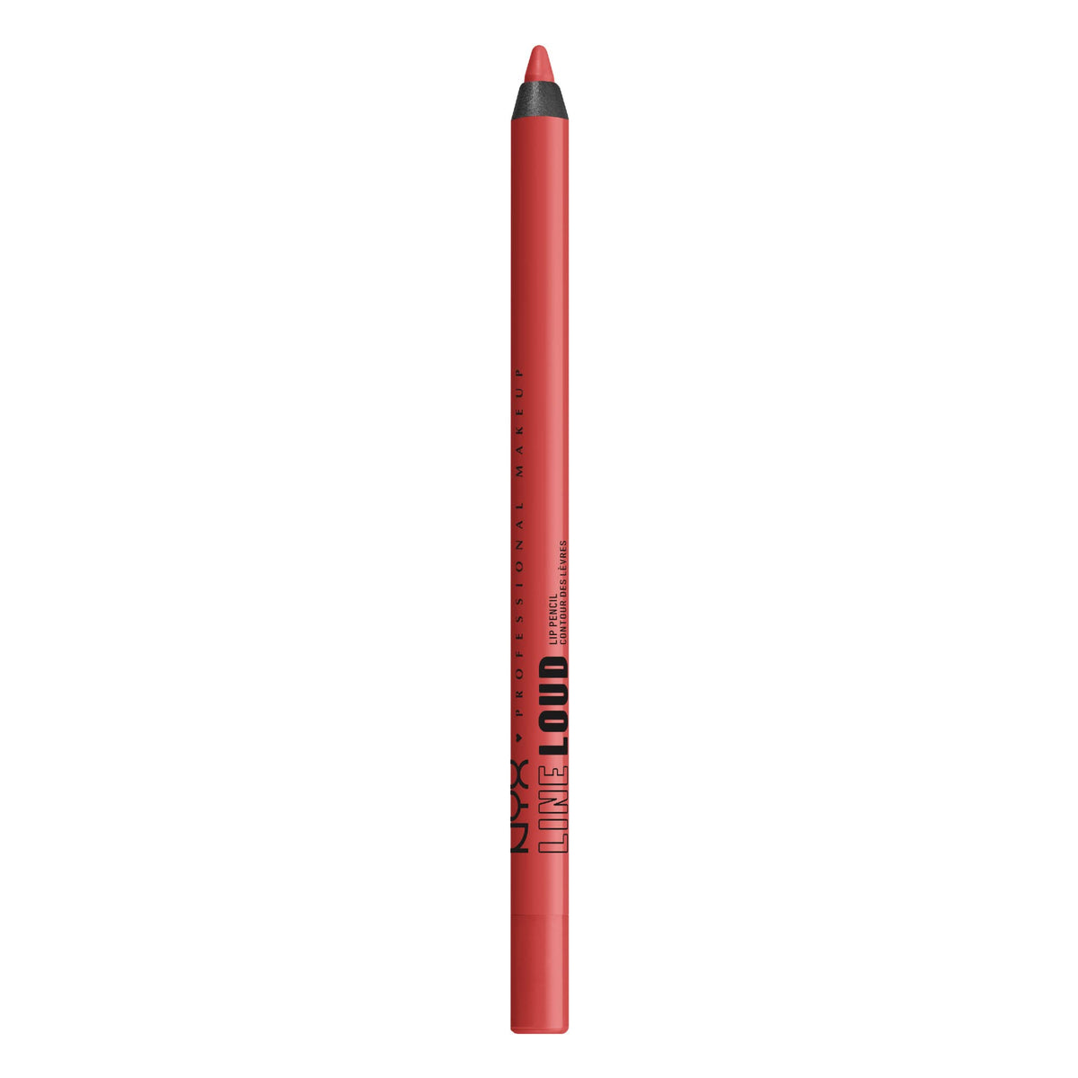 Nyx Professional Makeup Line Loud Lip Liner - Rebel Red, Longwear Lip Pencil With Jojoba Oil & Vitamin E