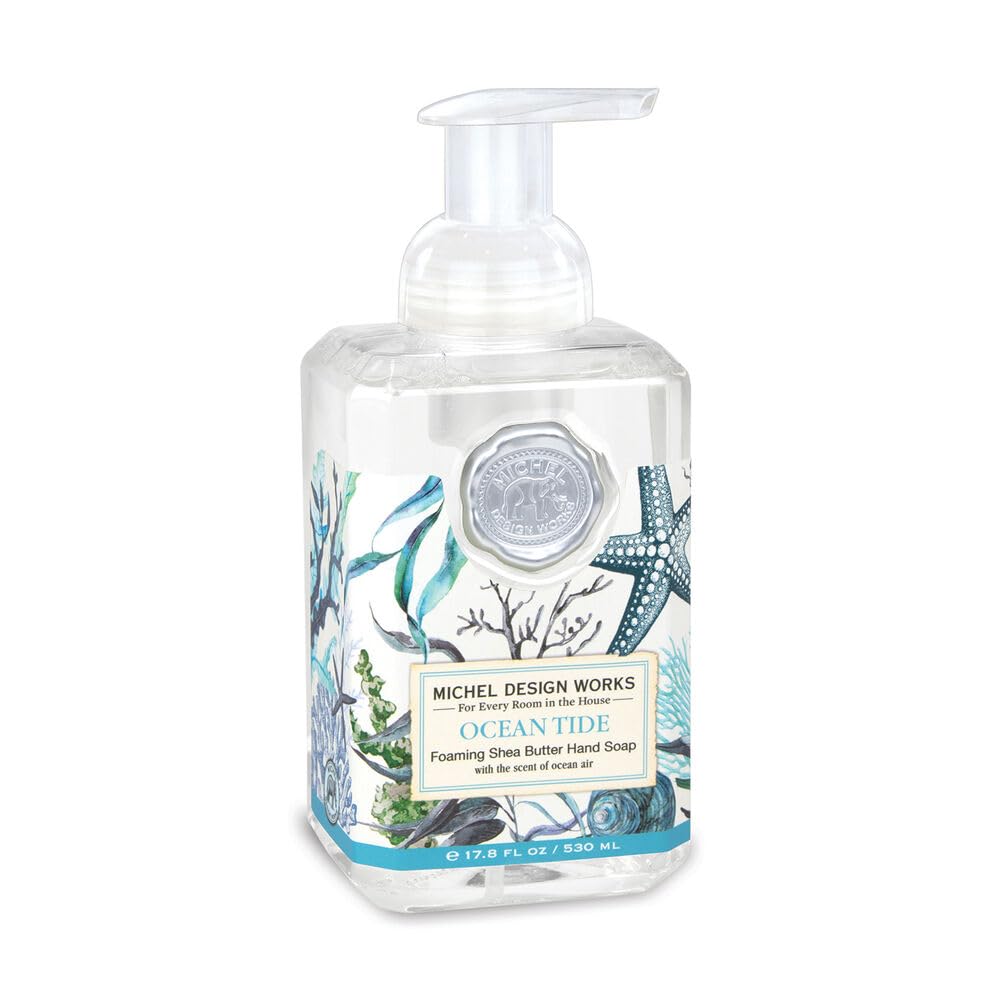 Michel Design Works Ocean Tide Foaming Hand Soap, 17.8 Fl Oz - Clear, Refreshing Clean