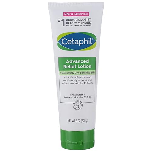 Cetaphil Advanced Relief Lotion For Dry Sensitive Skin, Fragrance Free, 8 Oz