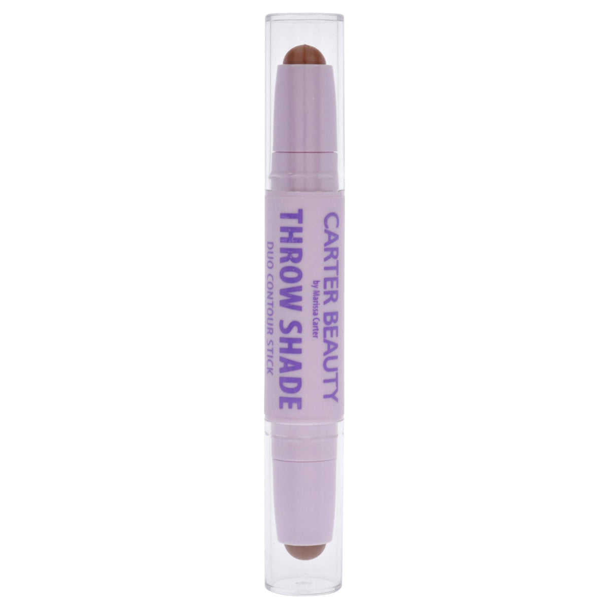 Carter Beauty Throw Shade Duo Contour Stick - Dark, Blendable, Cruelty-Free, 0.08 Oz