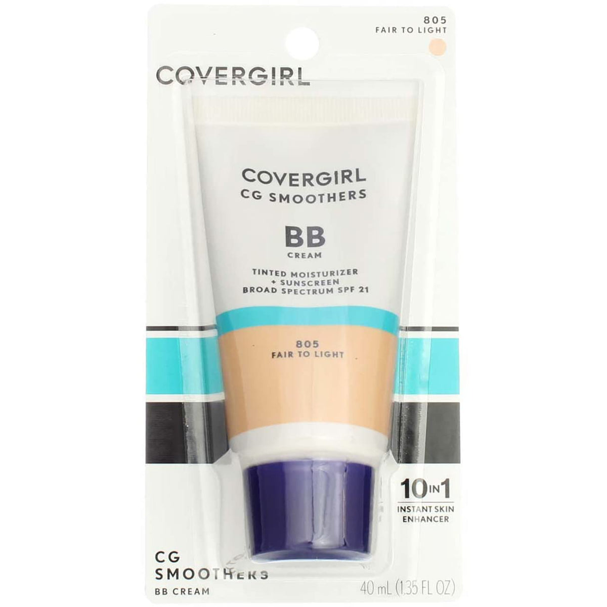 Covergirl Smoothers Tinted Coverage Spf 21, Fair To Light, 1.35 Oz, Pack Of 