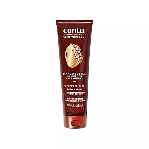 Cantu Mango Butter Body Cream, 8.5 Oz - Hydrating Moisturizer For Soft, Smooth Skin