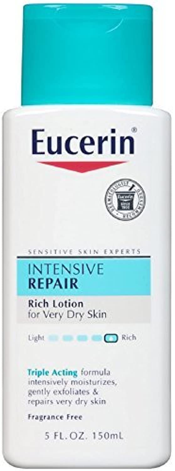 Eucerin Intensive Repair Lotion For Very Dry Skin, 5 Oz (Pack Of 4) - Moisturizer