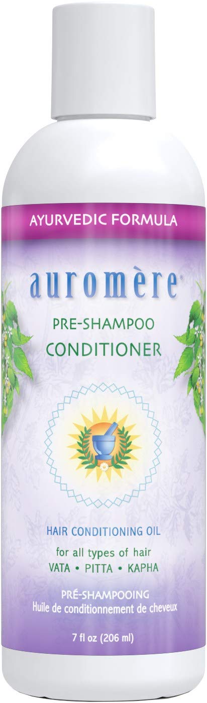 Auromere Ayurvedic Pre-Shampoo Conditioner - Vegan, Moisturizing, Sulfate-Free, 7 Fl Oz