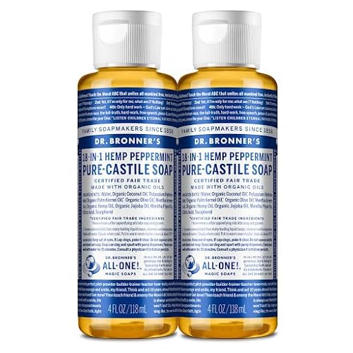 Dr. Bronner'S Pure-Castile Soap, Organic, 18-In-1 Uses, Vegan, Peppermint, 4