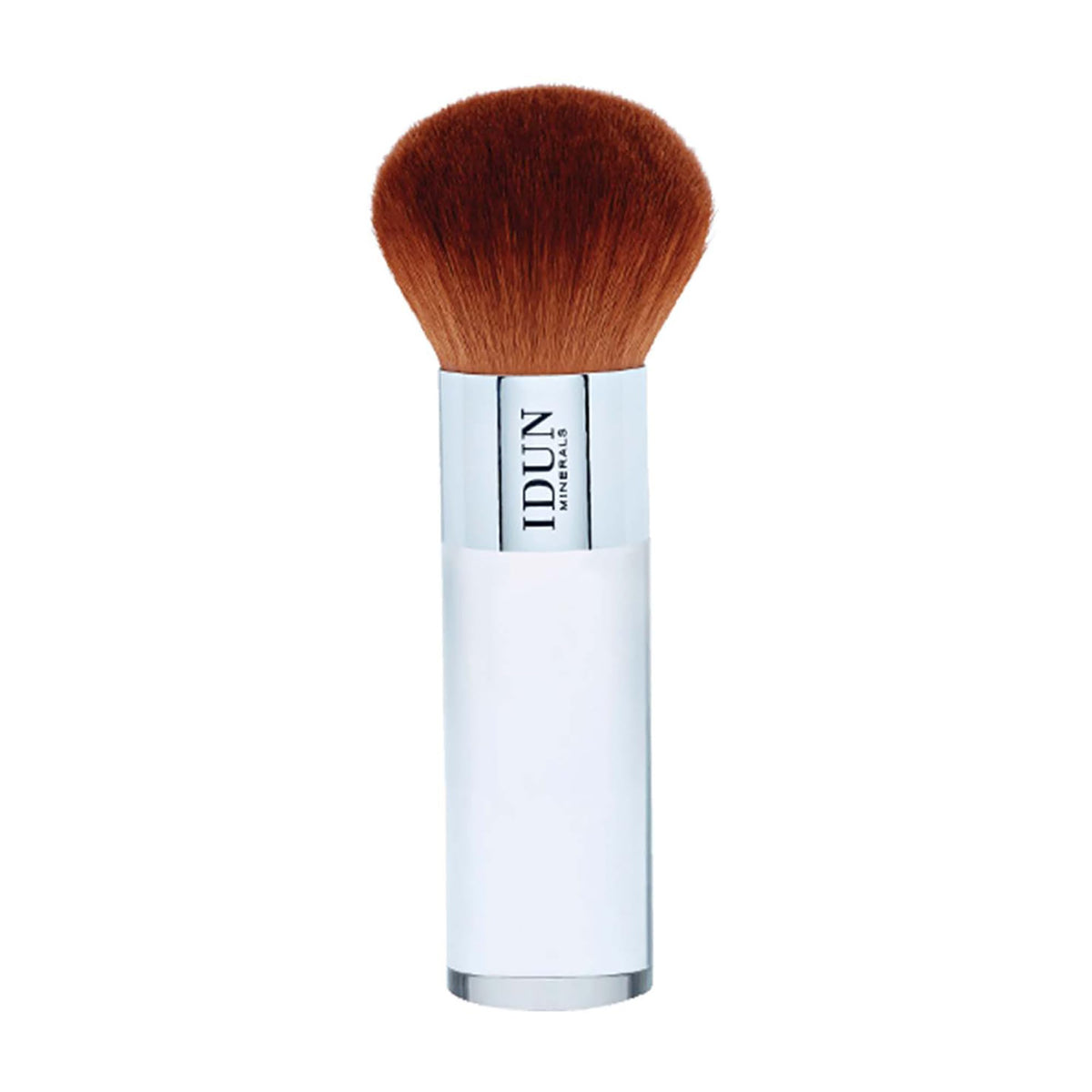 Idun Minerals  Powder Brush  Large Domed Top Fluffy Brush  Featuring An Elegant Wide Handle For Easy Grip  Feather Soft Bris