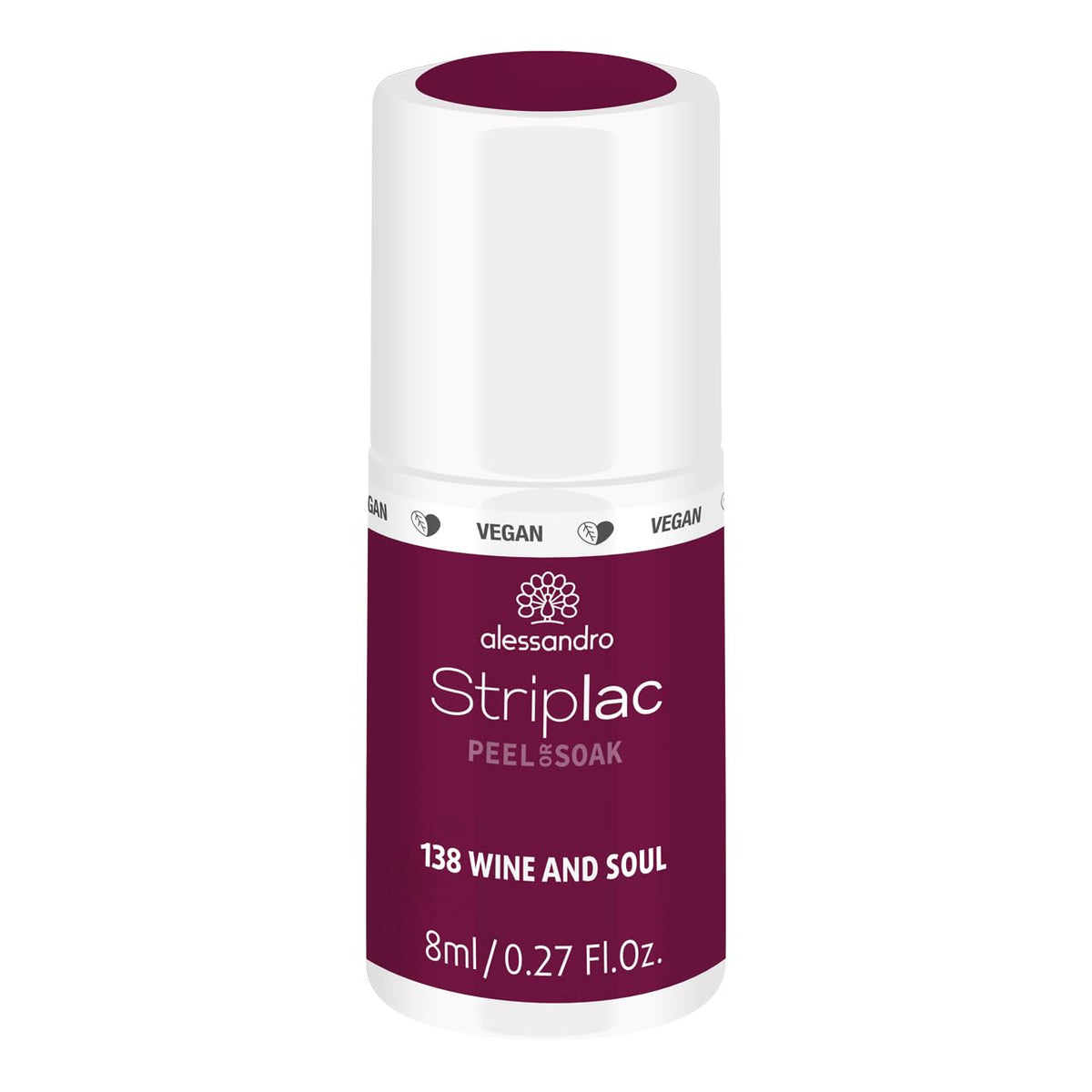 Alessandro Striplac Peel Or Soak Nail Polish - Quick Dry, Long Lasting, Vegan - 0.27 Oz