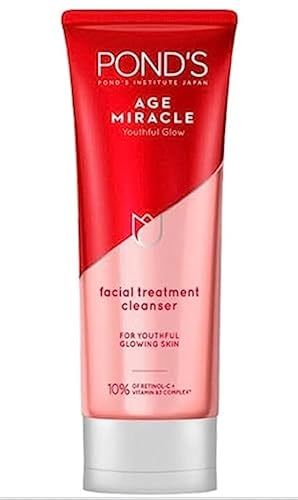 Pond'S Age Miracle Cell Regen Facial Treatment Cleanser, 100G For Youthful Glowing Skin