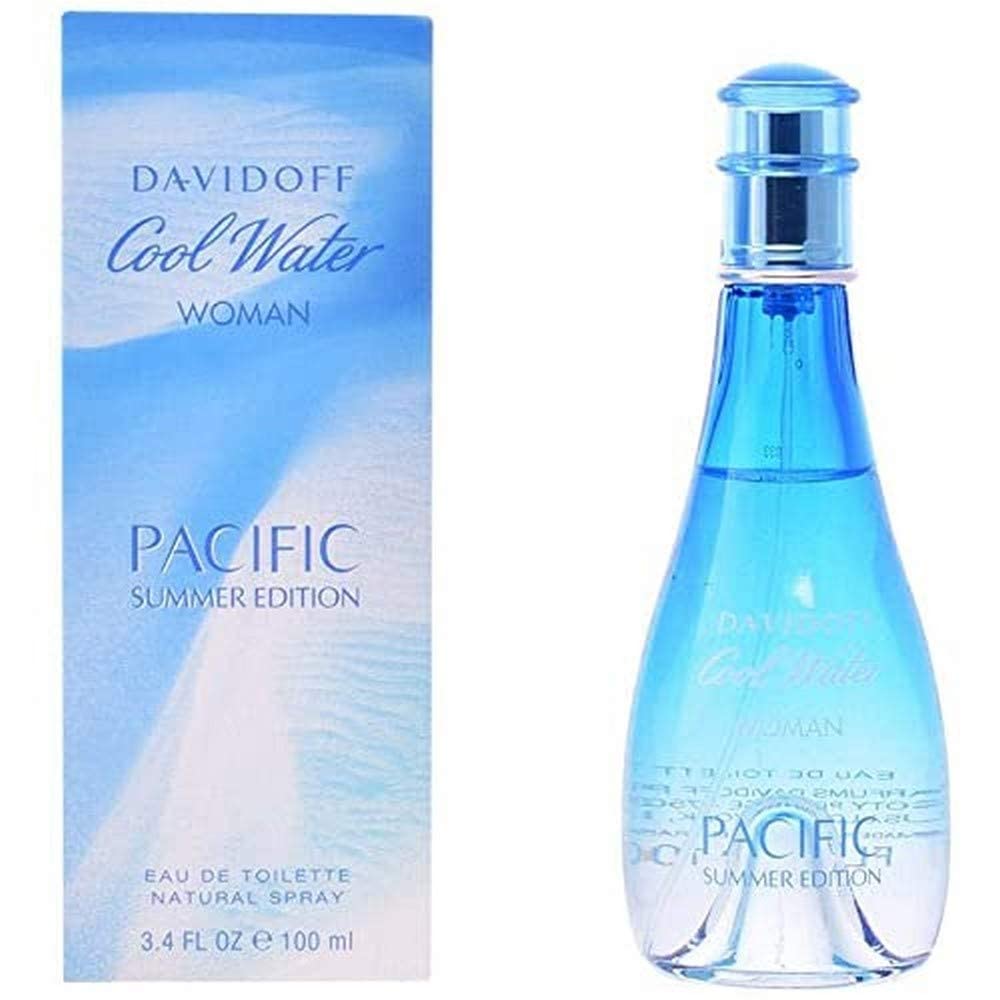 Davidoff Cool Water Pacific Eau de Toilette Spray for Women, 3.4 Ounce Summer Edition