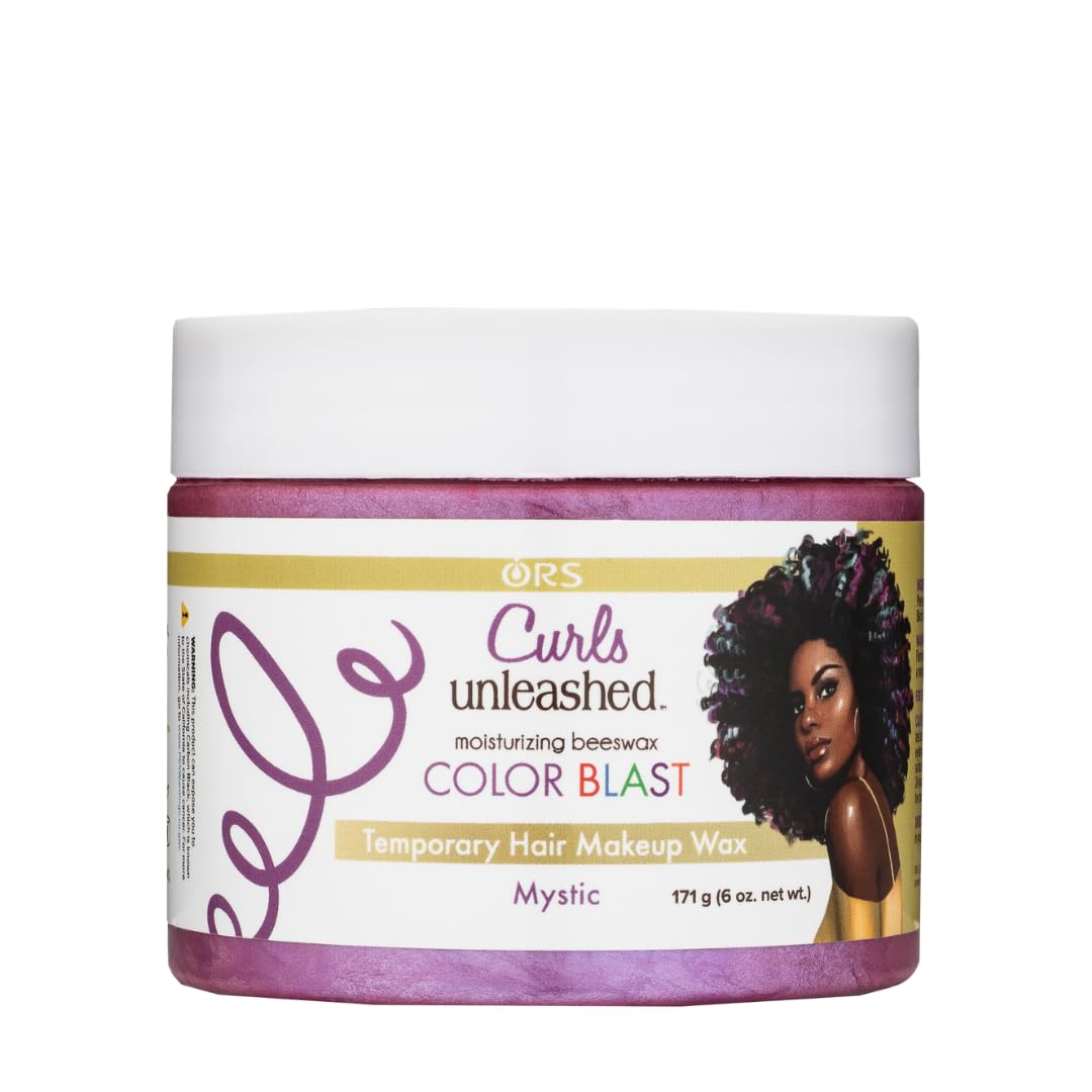 Curls Unleashed Color Blast Hair Wax, Mystic, 6 oz - Temporary Curl Defining Wax