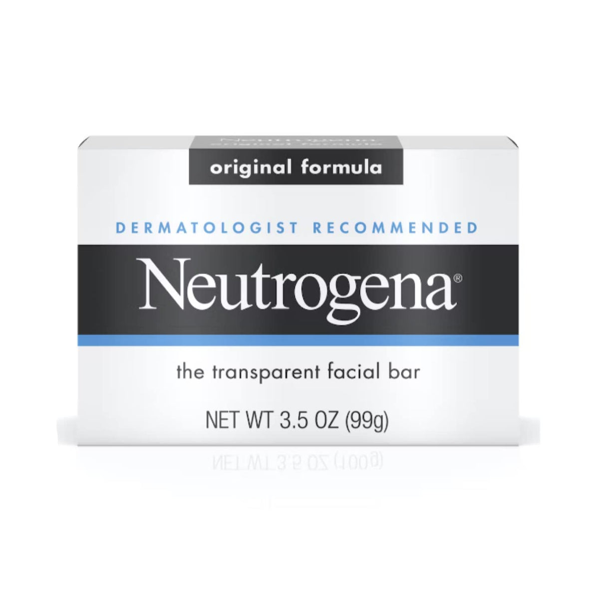 Neutrogena Gentle Facial Cleansing Bar Soap, Glycerin, Clear, 3.5 Oz, Pack Of 6