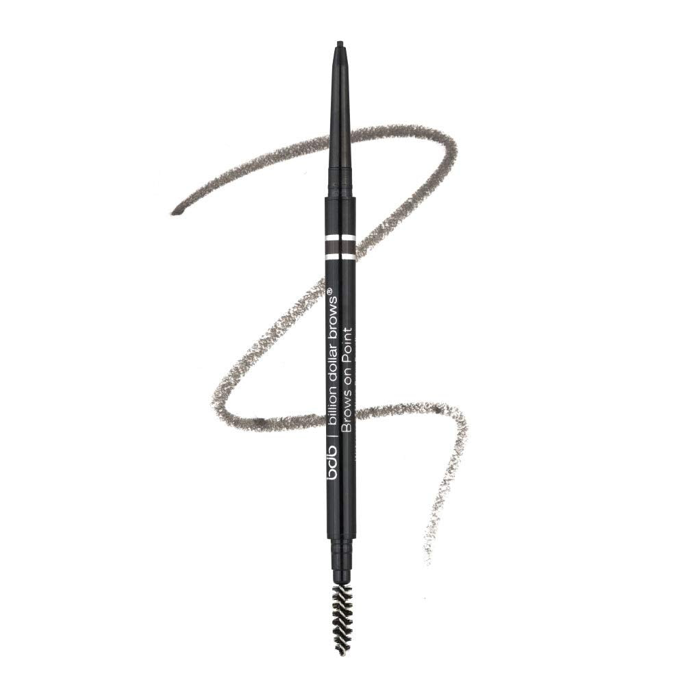 Billion Dollar Brows Dual-Ended Micro Brow Pencil - Waterproof, Long-Lasting, Raven Black