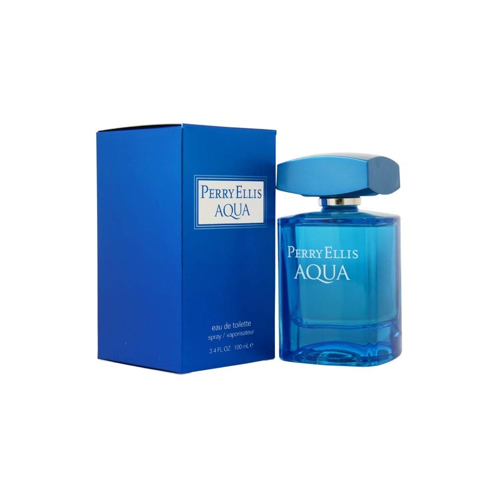 Perry Ellis Aqua Eau De Toilette Spray For Men, 3.4 Oz - Pack Of 3, Fresh & Invigorating