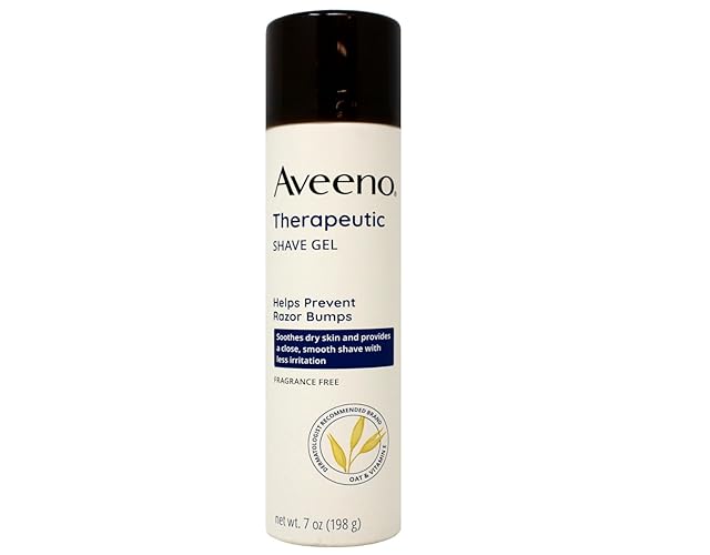 Aveeno Therapeutic Shave Gel, 7 Oz (Pack Of 2) - Smooth Shaving For Sensitive Skin