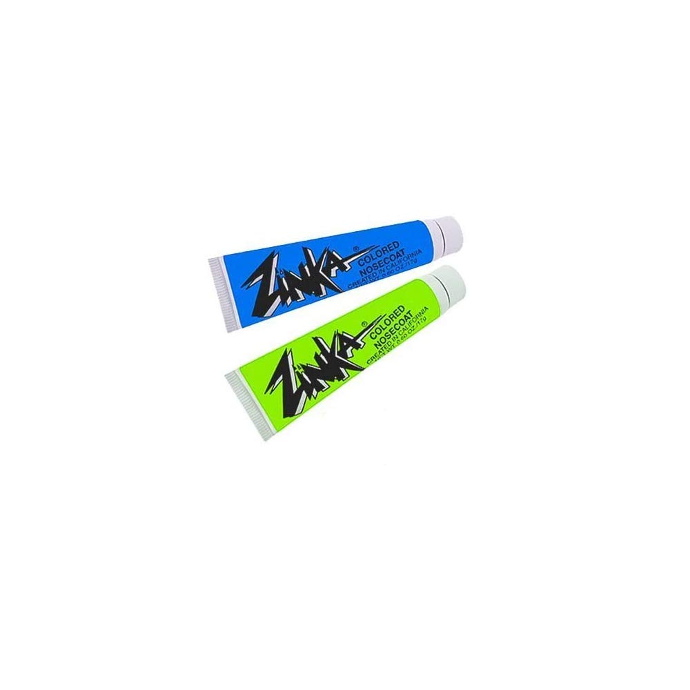 Zinka Colored Nosecoat - Zinc Oxide Water Resistant 2 Pack, 0.6 Oz Tube - Blue Green