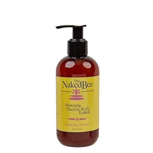 The Naked Bee Nourishing Body Lotion 8 Fl Oz - Moisture Replenishing For Dry Skin, Vanilla Rose & Honey